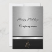 Elegant trendy Silver Party Corporate Kaart (Achterkant)