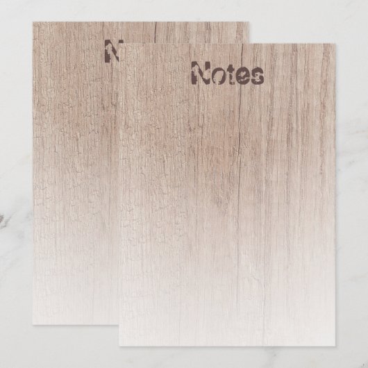 Elegant Trendy Sjabloon Distress Text Wood Kijk ui (Voorkant / Achterkant)