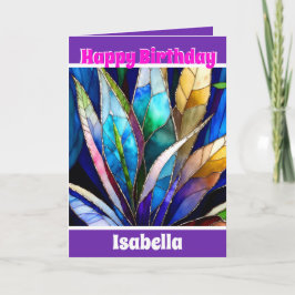 Elegant Trendy Uniek Bloemen Collectie Kaart