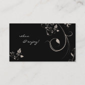 Elegant Trendy Visitekaartje Beige Swirls (Achterkant)