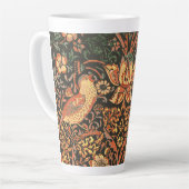Elegant Trendy William Morris Two Tone Latte Mok (Linkerhoek)