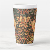 Elegant Trendy William Morris Two Tone Latte Mok (Voorkant)