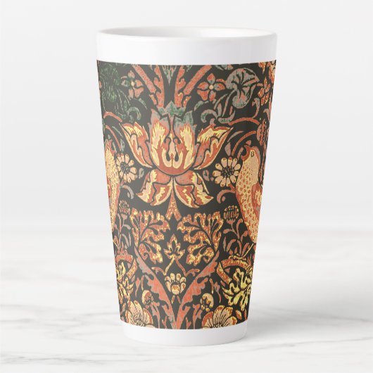Elegant Trendy William Morris Two Tone Latte Mok (Voorkant)