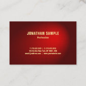 Elegant Trendy Zwart Rood Damast Sjabloon Luxe Visitekaartje (Achterkant)