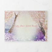 Elegant Tri-Fold Fairy Tale Wedding bevat RSVP Drieluik Uitnodiging (Cover)