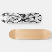 Elegant Tribal Tattoo Digital Black and White Persoonlijk Skateboard (Horizontaal)