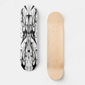 Elegant Tribal Tattoo Digital Black and White Persoonlijk Skateboard (Voorkant)