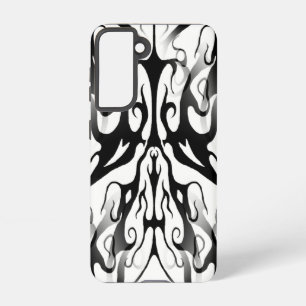 Elegant Tribal Tattoo Digital Black and White Samsung Galaxy Hoesje