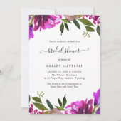 Elegant trilant helder Paars Vrijgezellenfeest Kaart (Voorkant)