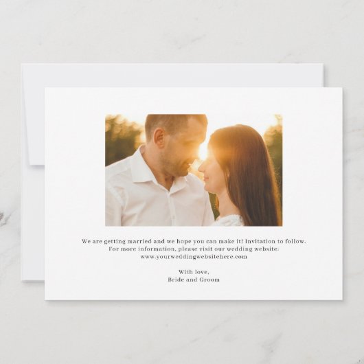 Elegant Trio Editable Kleur sparen de Kaart van de (Achterkant)