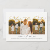 Elegant Trio Editable Kleur sparen de Kaart van de (Voorkant)