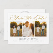 Elegant Trio Editable Kleur sparen het Briefkaart  (Voorkant / Achterkant)