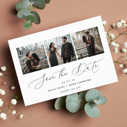 Elegant Trio | Multifoto Save The Date
