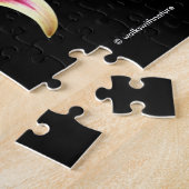 Elegant Trio van Geel Roze Daylilies Floral Legpuzzel (Zijkant)