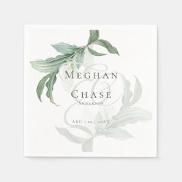 Elegant tropenblad servet