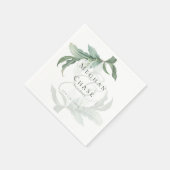 Elegant tropenblad servet (Hoek)