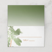 Elegant Tropical Beach Copper Palm Trees Plaatskaartje (Buitenkant ongevouwen)