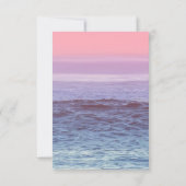 Elegant Tropical Beach Graduparty Kaart (Achterkant)