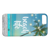 Elegant Tropical Beach Life Palms String Lights Case-Mate iPhone Case (Achterkant (Horizontaal))