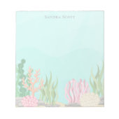 Elegant Tropical Beach Modern Minimalist Cute  Notitieblok (Voorkant)