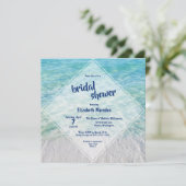 Elegant Tropical Beach Ocean Vrijgezellenfeest Kaart (Staand voorkant)