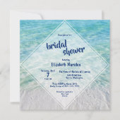 Elegant Tropical Beach Ocean Vrijgezellenfeest Kaart (Voorkant)