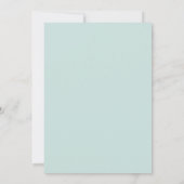 Elegant Tropical Beach Palm Tree Weddenschap (Achterkant)