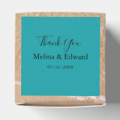 Elegant Tropical Beach Wedding Favor Box Bedankdoosjes (Bovenkant)