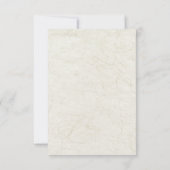 Elegant Tropical Beach Wedding  RSVP Kaartje (Achterkant)