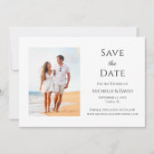 Elegant Tropical Beach Wedding Save The Date (Voorkant)