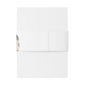 Elegant Tropical Botanical Wedding Uitnodigingen Wikkel (Achterkant Voorbeeld)