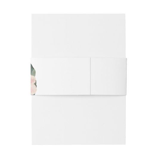 Elegant Tropical Botanical Wedding Uitnodigingen Wikkel (Achterkant Voorbeeld)