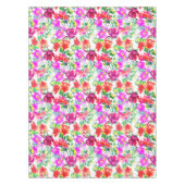 Elegant Tropical Colorful Flowers Tafelkleed (Voorkant)