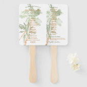 Elegant Tropical Copper Palm Trees Beach Wedding Handwaaier