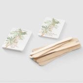 Elegant Tropical Copper Palm Trees Beach Wedding Handwaaier (Niet-gemonteerd)