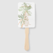 Elegant Tropical Copper Palm Trees Beach Wedding Handwaaier (Voorkant)