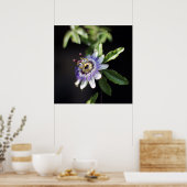 Elegant Tropical Exotic Passion Flower Poster (Keuken)