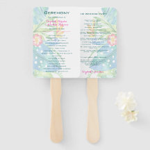 Elegant Tropical Floral Blauwgroen Pink Wedding Pr