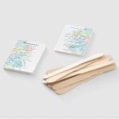 Elegant Tropical Floral Blauwgroen Pink Wedding Pr Handwaaier (Niet-gemonteerd)