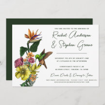 Elegant Tropical Floral Greenery Summer Weddenscha