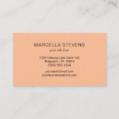 Elegant Tropical Floral Visitekaartje (Achterkant)