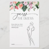 Elegant Tropical Floral Vrijgezellenfeest Game (Voorkant)