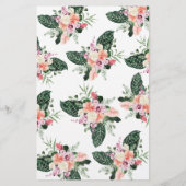 Elegant Tropical Floral Vrijgezellenfeest Game (Achterkant)