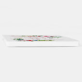 Elegant Tropical Flowers Wereldkaart Wedding Gastenboek (Rug)