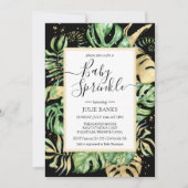 Elegant Tropical Gender Neutral Baby Sprinkle Kaart (Voorkant)