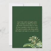 Elegant Tropical Gender Neutral Baby Sprinkle Kaart (Achterkant)