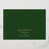 Elegant Tropical Gold Bridal Brunch Shower Gold Folie Uitnodiging (Achterkant)