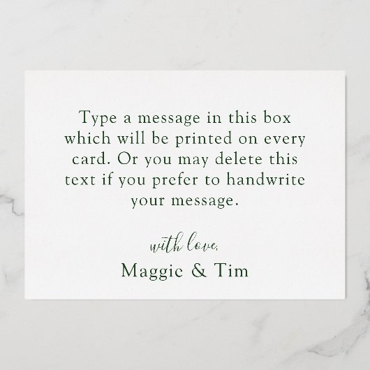 Elegant Tropical Gold Foil Weddenschap Hartelijk d Folie Uitnodiging (Achterkant)