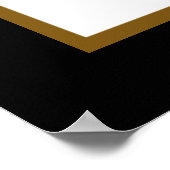 Elegant Tropical Gold Palm Tree Weduwwelkomstwoord Poster (Hoek)