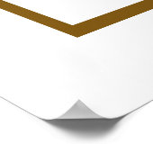 Elegant Tropical Gold Palm Tree Weduwwelkomstwoord Poster (Hoek)